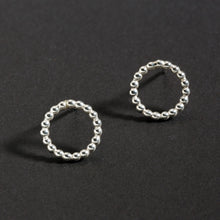 Load image into Gallery viewer, Alpha &amp; Omega Silver Stud Earrings
